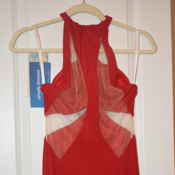 NWT Red Prom Dress / Evening Gown - Picture 7 of 8